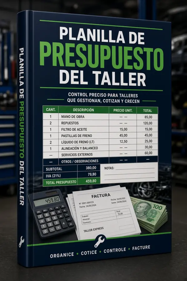 Planilla de Presupuesto del Taller
